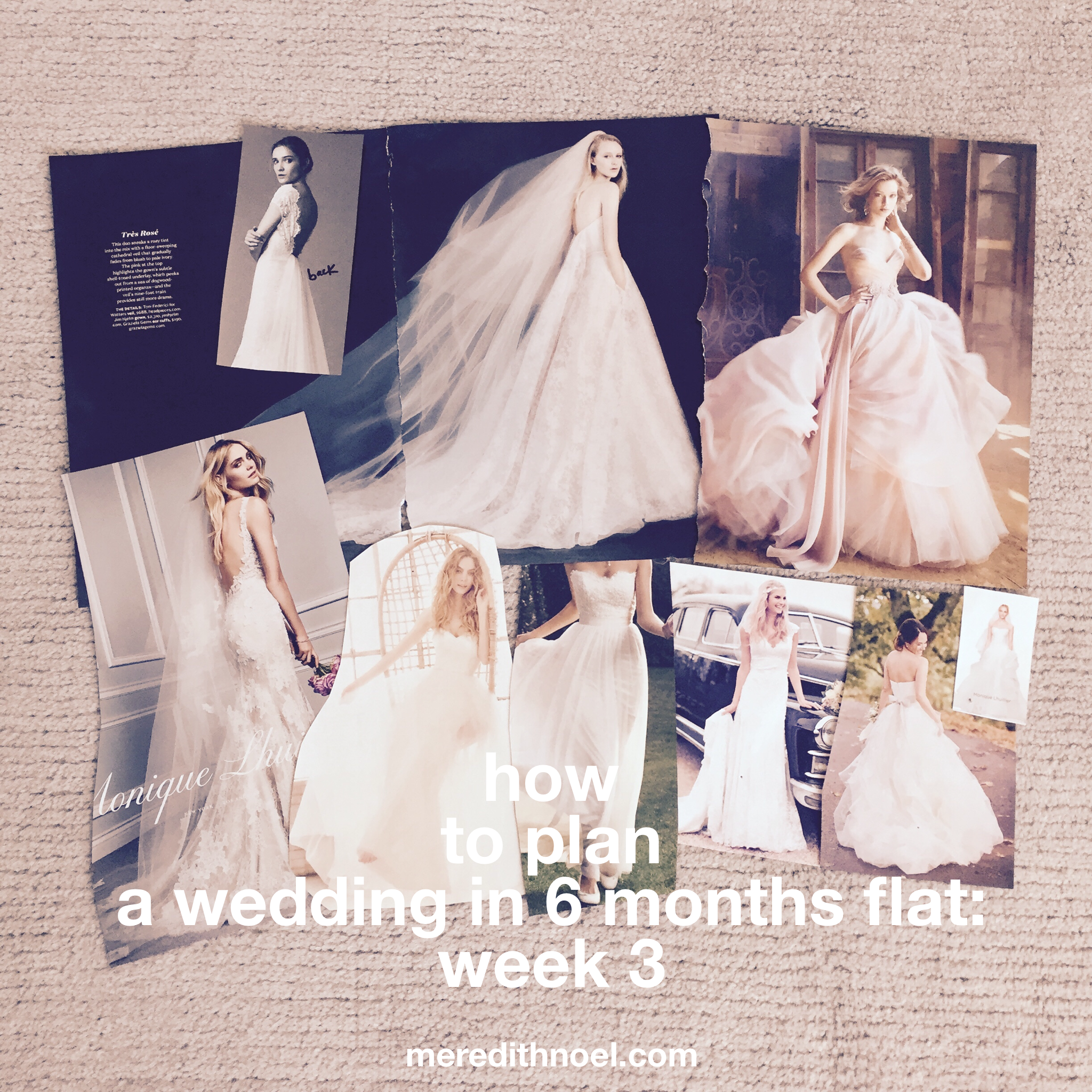 how to plan a wedding in 6 months flat week 3 meredith