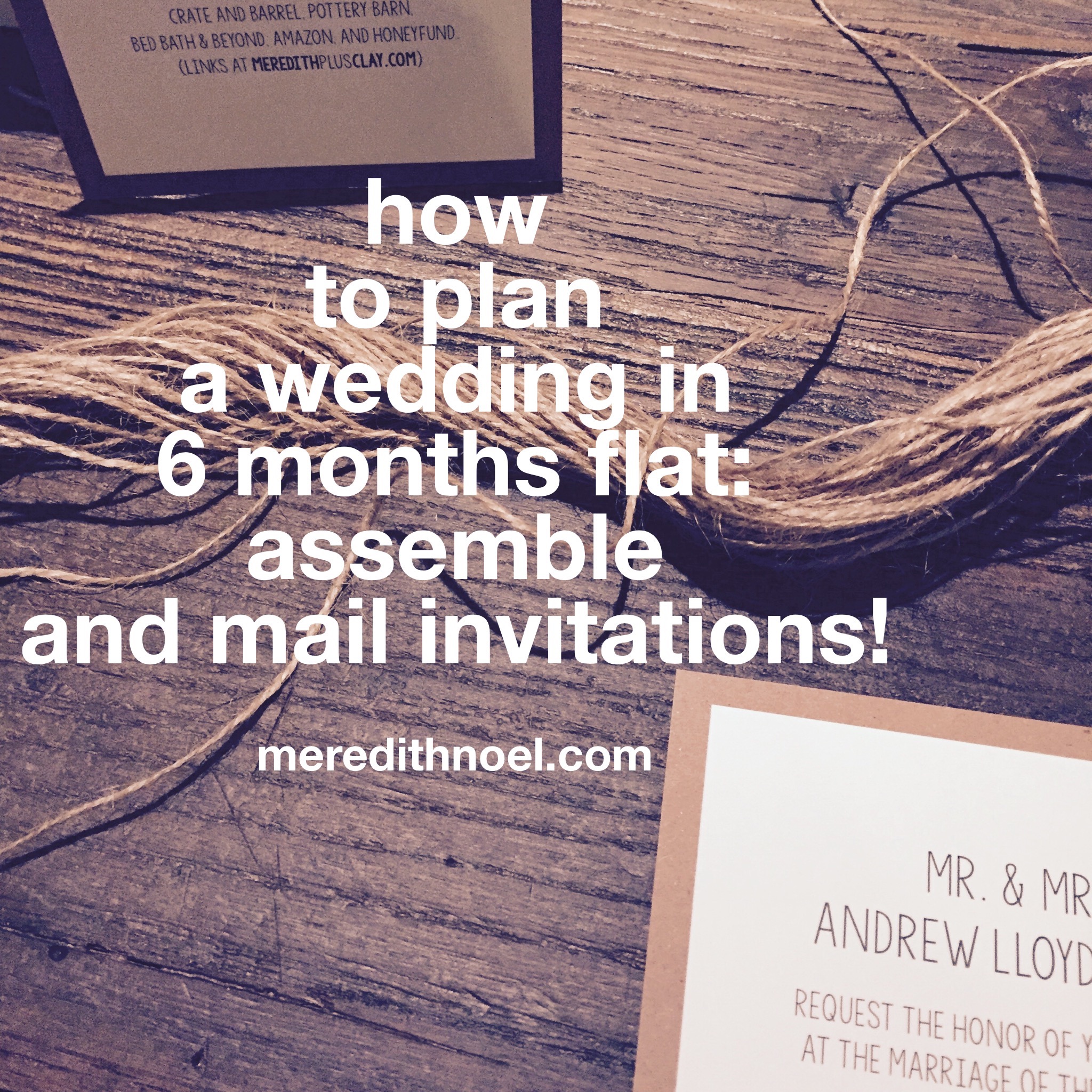 how to plan a wedding in 6 months flat week 15 meredith