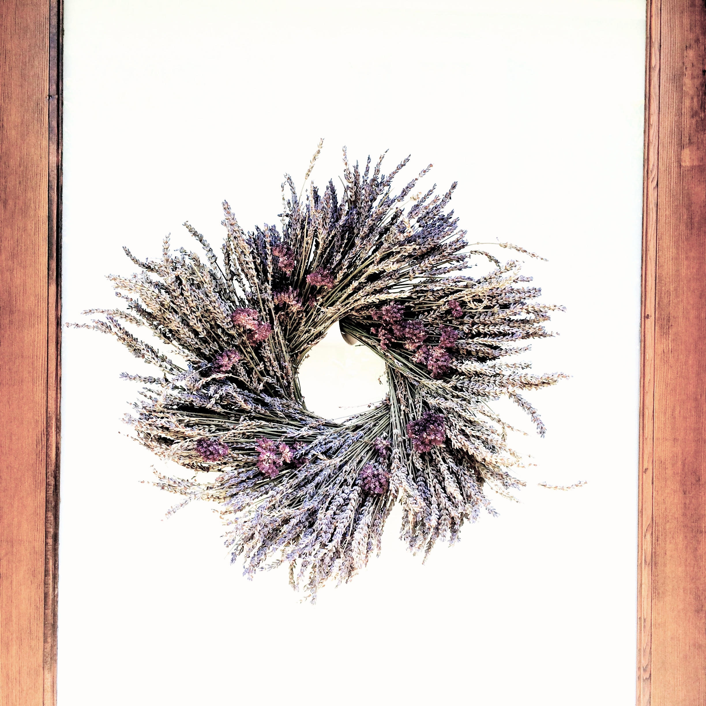 2014.7.25 dried lavendar and oregano wreath