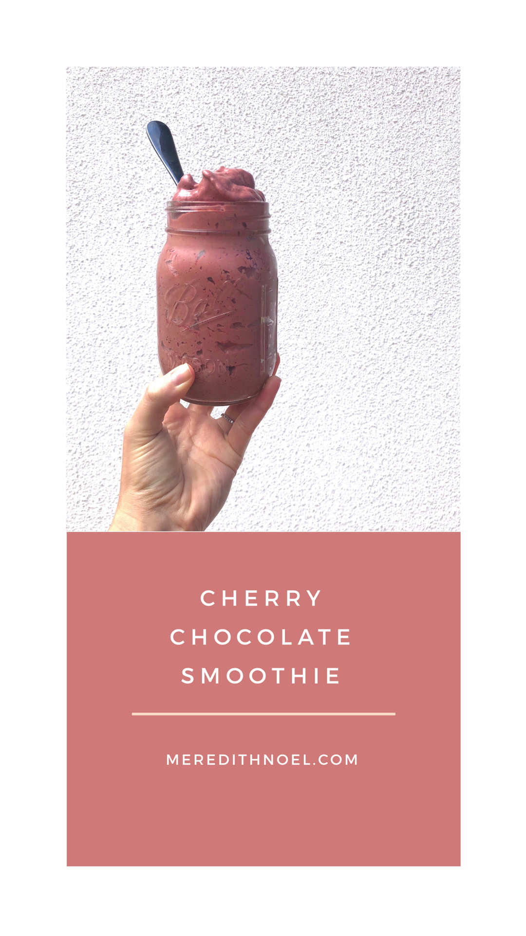 cherry chocolate smoothie ~ meredith noel: a life that's good